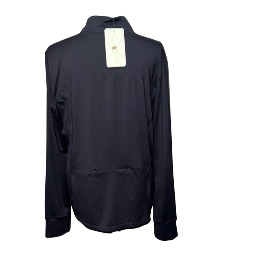 Fabletics Womens Half-Zip Phoenix Black Mid-Layer Top XXL Moisture-Wicking NEW - Picture 3 of 16